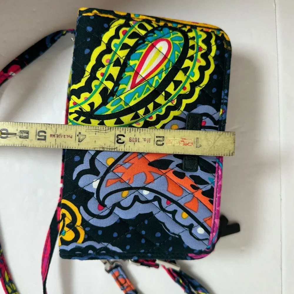 Vera Bradley RFID 3 in‎ 1 Wallet Crossbody Bag Wristlet Twilight Paisley NWT